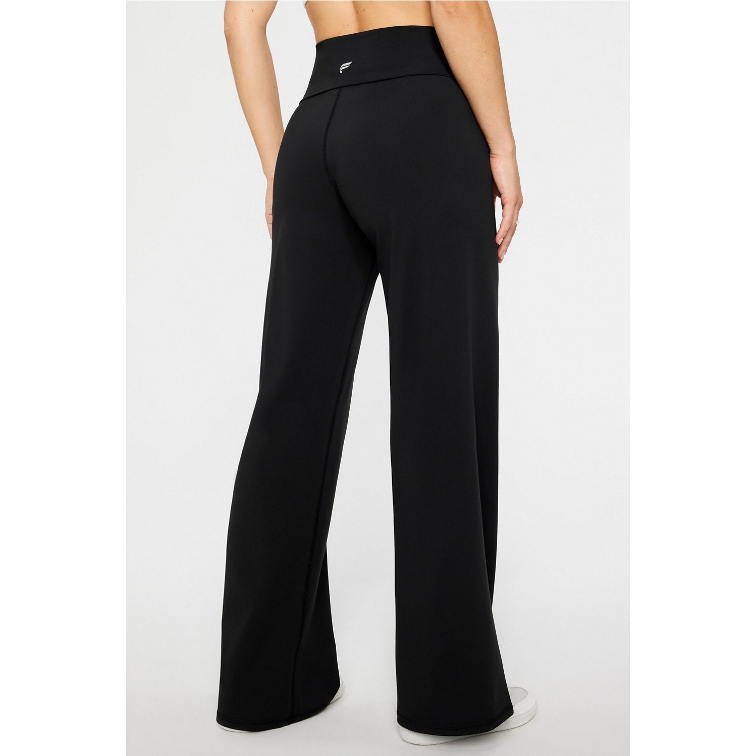Fabletics Nwt Pureluxe Foldover Straight Leg Pant Black Athleisure Xxl/1x Reg
